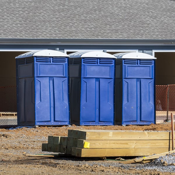 are there any restrictions on where i can place the porta potties during my rental period in Hollow Creek Kentucky